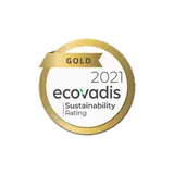Médaille d'or EcoVadis 2021 décernée au groupe Actual pour sa performance RSE.